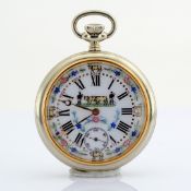 Swiss / Enamel Decorated Manual Winding Pocket Watch