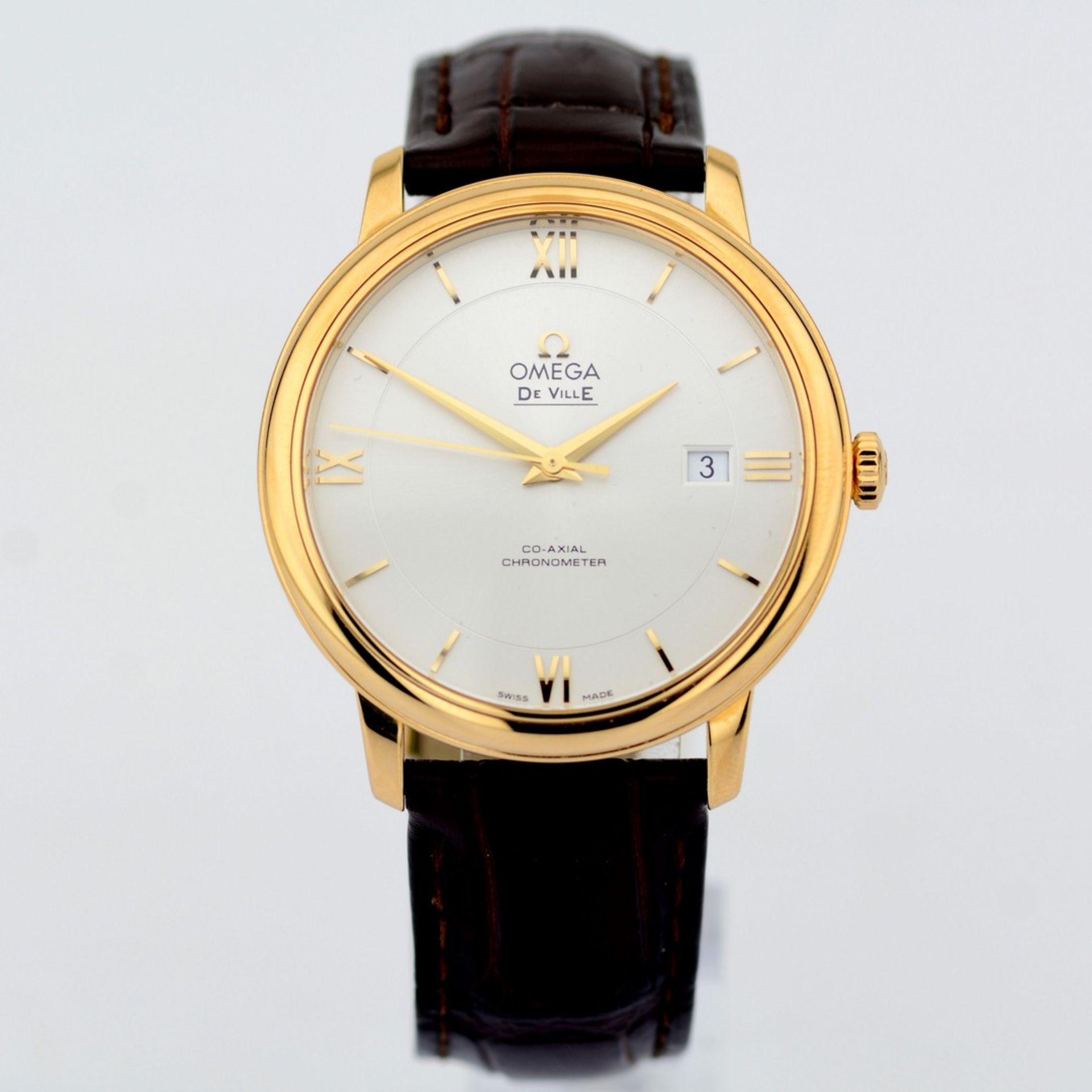 Omega / DE VILLE Prestige 18K Co-Axial Chronometer - Gentlemen's Yellow Gold Wristwatch - Image 6 of 13