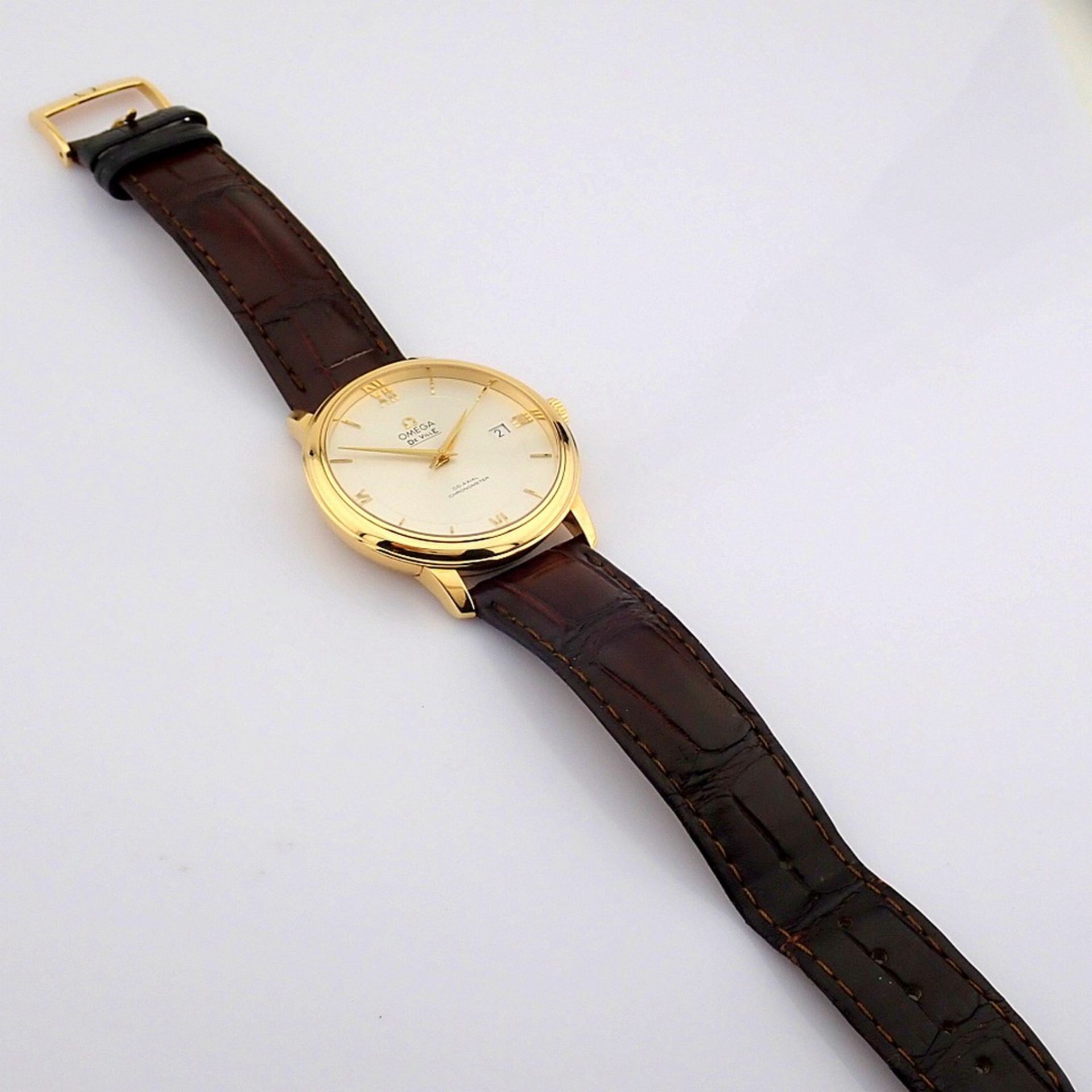 Omega / DE VILLE Prestige 18K Co-Axial Chronometer - Gentlemen's Yellow Gold Wristwatch - Image 13 of 13