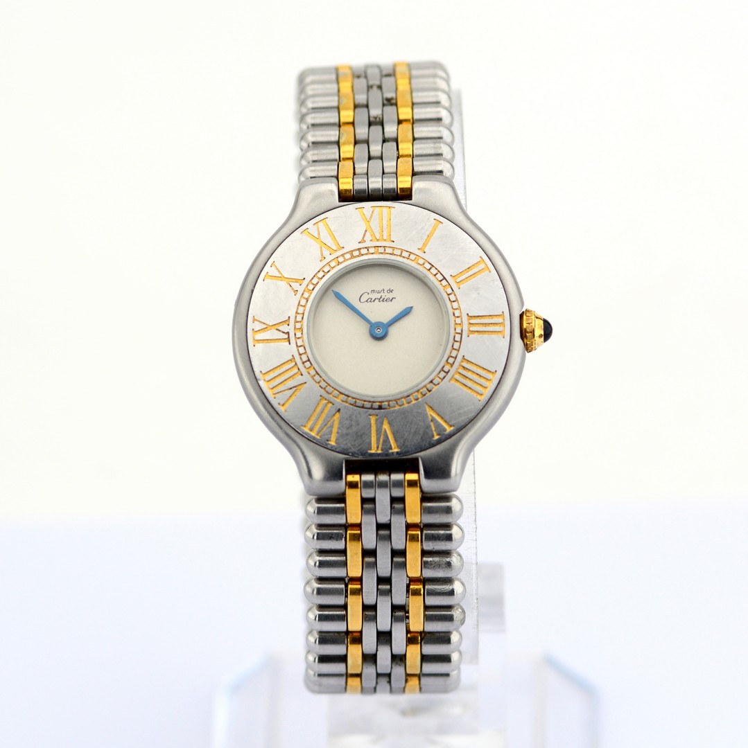 Cartier / Must de 21 - Lady's Gold/Steel Wristwatch - Image 4 of 8