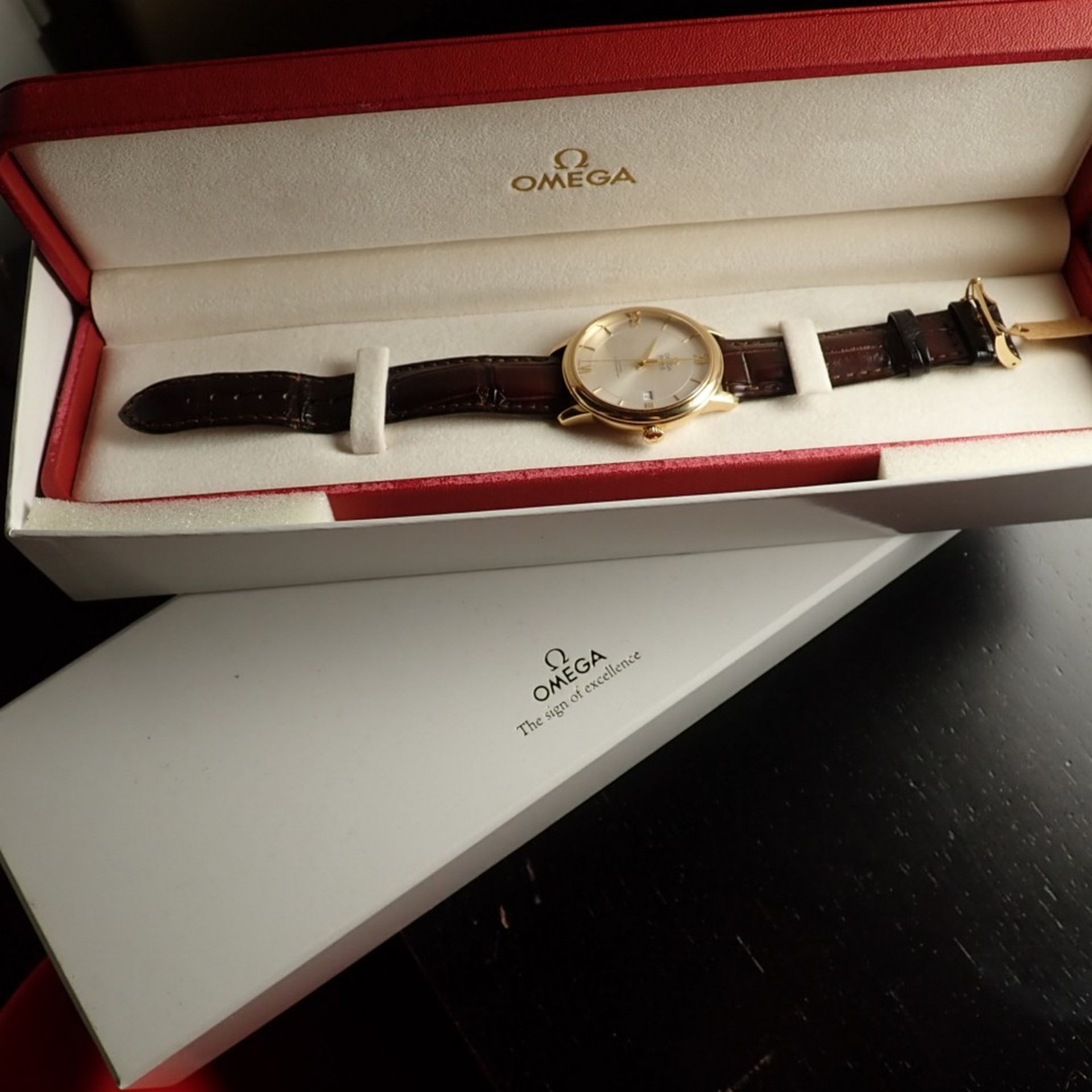 Omega / DE VILLE Prestige 18K Co-Axial Chronometer - Gentlemen's Yellow Gold Wristwatch - Image 5 of 13