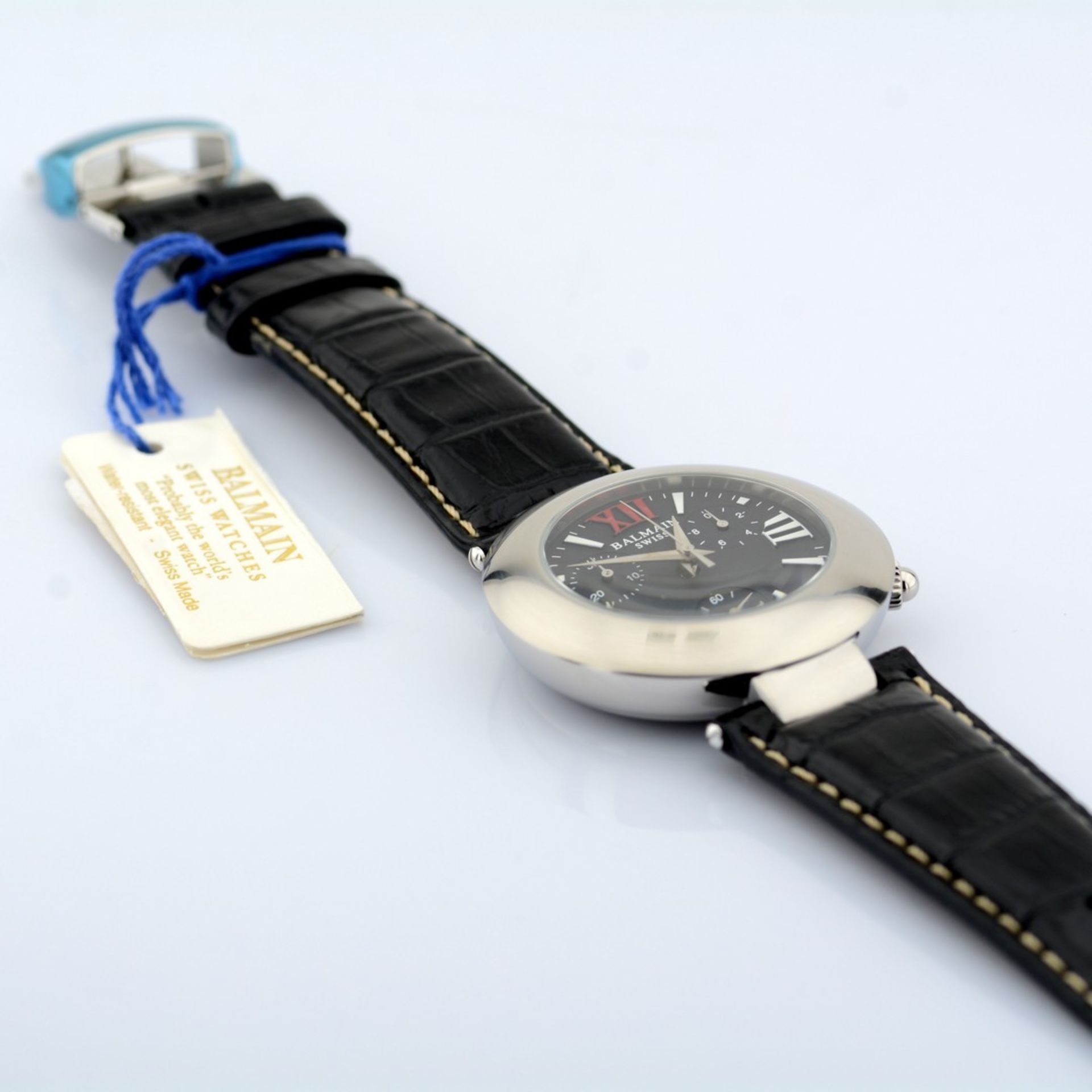 Pierre Balmain / Swiss Chronograph Date - Gentlemen's Steel Wristwatch - Image 9 of 9