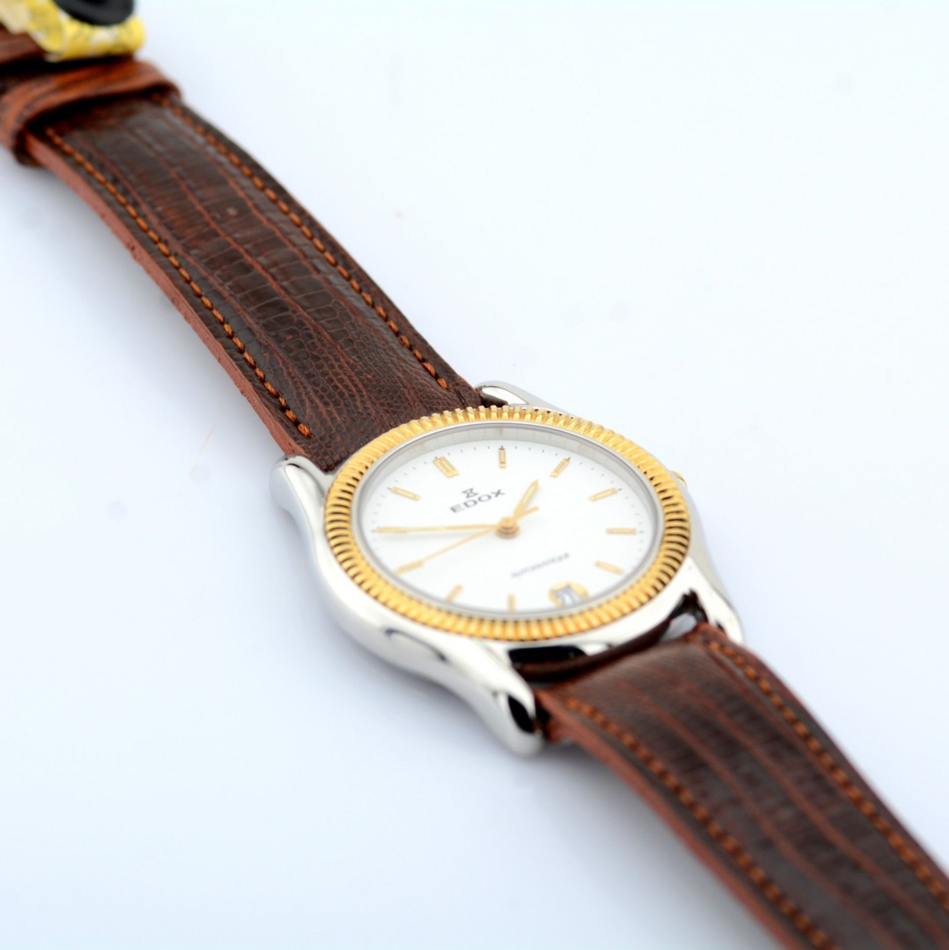 Edox / Automatic Date - Gentlemen's Gold/Steel Wristwatch - Image 7 of 7