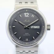Mido / All D_al Automatic Day - Date - Gentlemen's Steel Wristwatch