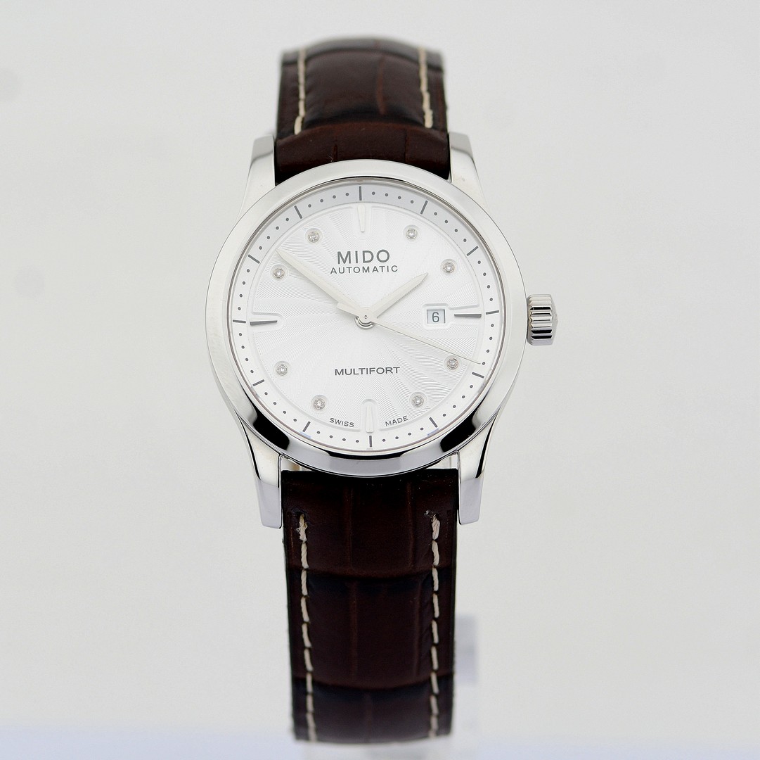 Mido / Multifort Diamonds Automatic Date - Lady's Steel Wristwatch - Image 7 of 8