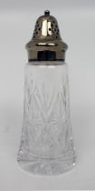 Vintage Cut Glass & Silver Plated Sugar Caster