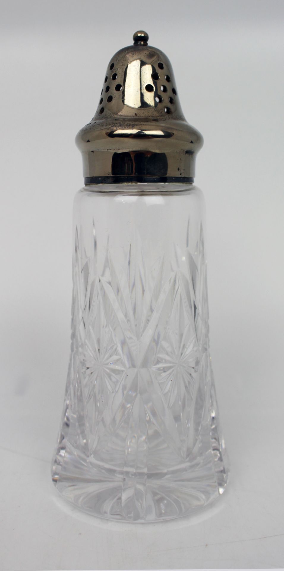 Vintage Cut Glass & Silver Plated Sugar Caster