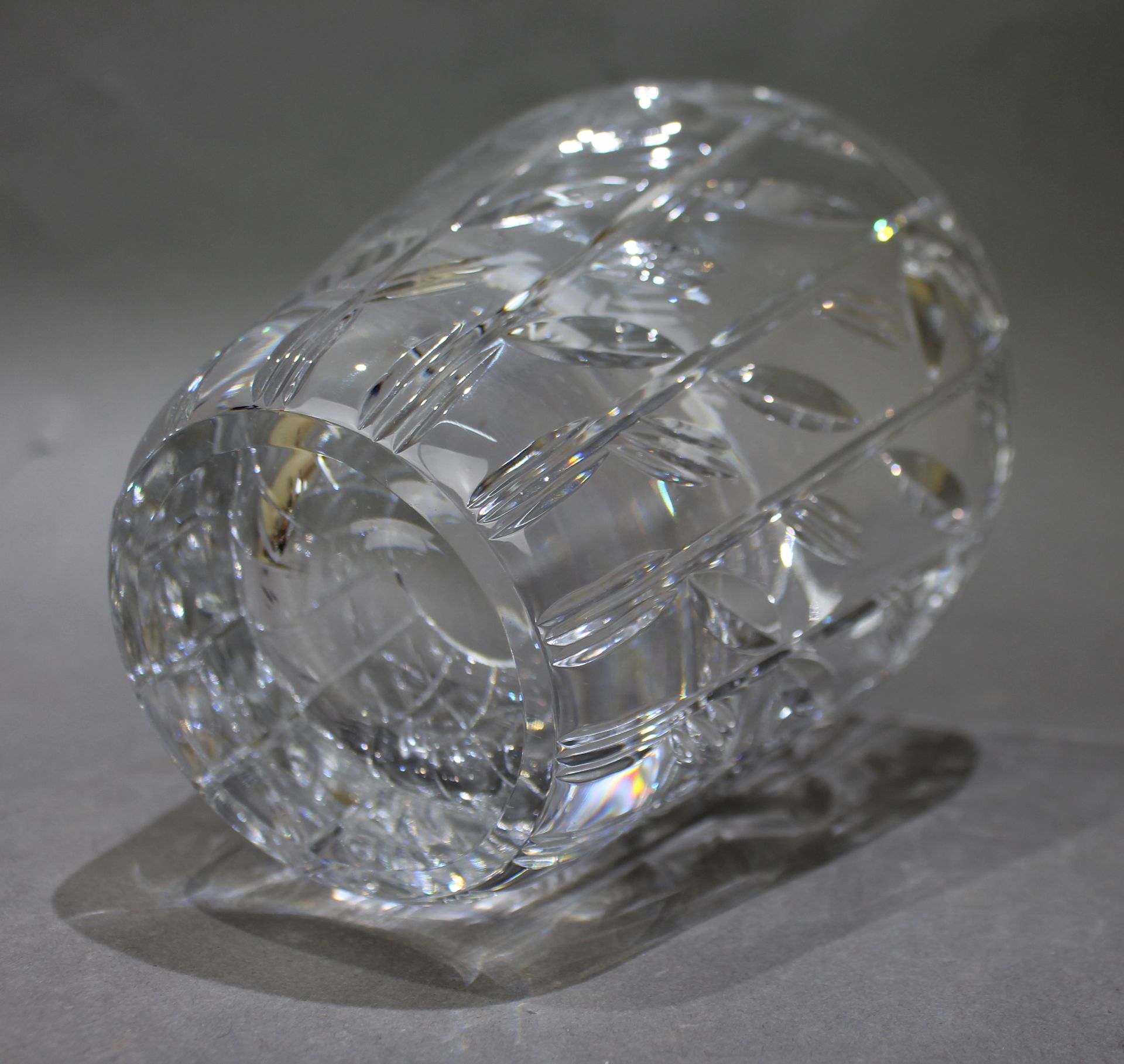 Vintage Cut Glass Crystal Vase - Image 2 of 2