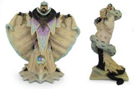 Pair of Enchantica Tuatara The Winter Witch Figurines