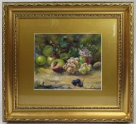Fine Fruit Still Life by John Freeman (English) Oil on Board
