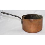Large Antique Early 19th c. Copper Saucepan