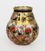 Royal Crown Derby Miniature Imari Vase c.1910