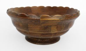 Vintage Turned Wood Bowl