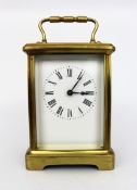 Fine Brass Carriage Clock c.1910 with Travelling Case