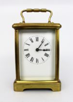 Fine Brass Carriage Clock c.1910 with Travelling Case