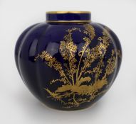 Late Victorian Royal Crown Derby Cobalt Blue & Gilded Vase