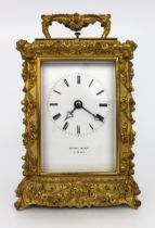 Fine Antique French Henry Marc Paris Carriage Clock