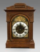Early 20th c. German Oak Cased Mantle Clock by Badische Uhrenfabrik
