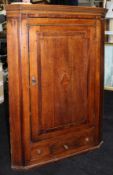 Georgian Mahogany Hanging Corner Cabinet Cupboard