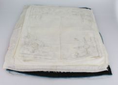 Collection of 65+ Antique & Vintage Embroidered Hankerchiefs