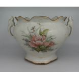 Staffordshire Pottery Two Handled Planter