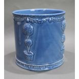 Large Blue Ceramic Planter