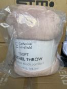 Catherine Lansfield Velvet Touch Comfort Extra Large Throw Grade U