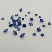 Parcel of Unmounted Square and Step-cut Sapphires, 2.57 Carats