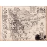 Cambridge University Steel Engraved Victorian Thomas Moule Map.