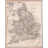 England & Wales Steel Engraved Victorian Thomas Moule Map.