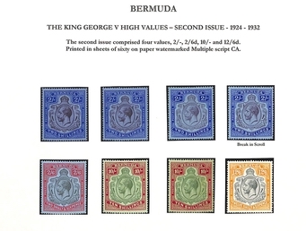Bermuda Mint Selection Comprising 2/- Purple and Bright Blue On Pale Blue (2), 2/- Purple and Blu... - Image 2 of 2
