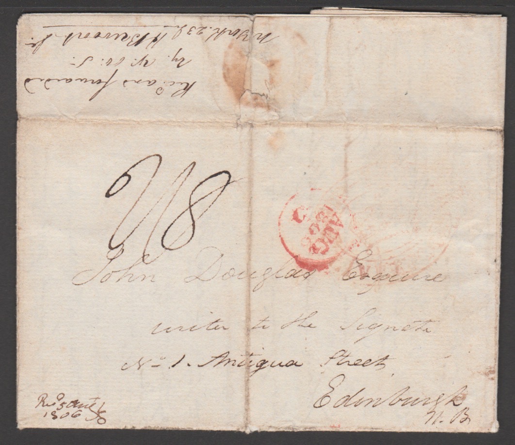 Canada 1806 Entire Letter From Fort Erie Carried By Forwarding Agent To New York Where It Was Put... - Image 7 of 7