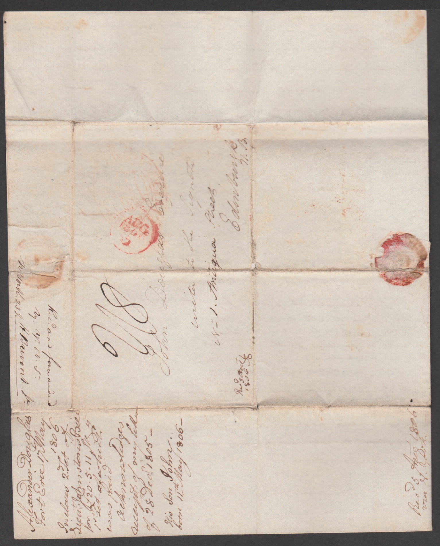 Canada 1806 Entire Letter From Fort Erie Carried By Forwarding Agent To New York Where It Was Put... - Image 6 of 7