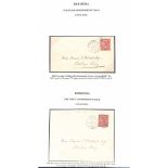Bermuda 1882-83 Covers To "Miss Annie E. Outerbridge, Baileys Bay" Franked 1d, Both Cancelled By