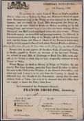 G.B - Registered Mail / Post Office Notices 1823 Post Office Notice (Minor Faults) Explaining An...