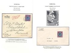 Bermuda 1938 (Jan 20) First Day Cover Posted Within Hamilton Franked 2/6 Black and Red, With Red...