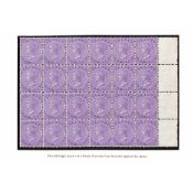 Bermuda 6d Bright Mauve, Unmounted Mint Block of 24, Margin At Right With "Coloni(Es)" Watermark