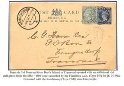 Bermuda 1902 (June 15) ½d Postal Stationery Postcard Franked ½d, Written By Arthur Edwards From