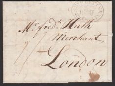 Great Britain / Ship Letters / Ramsgate 1814 Entire Letter From La Guayra To London With Fine Sin...