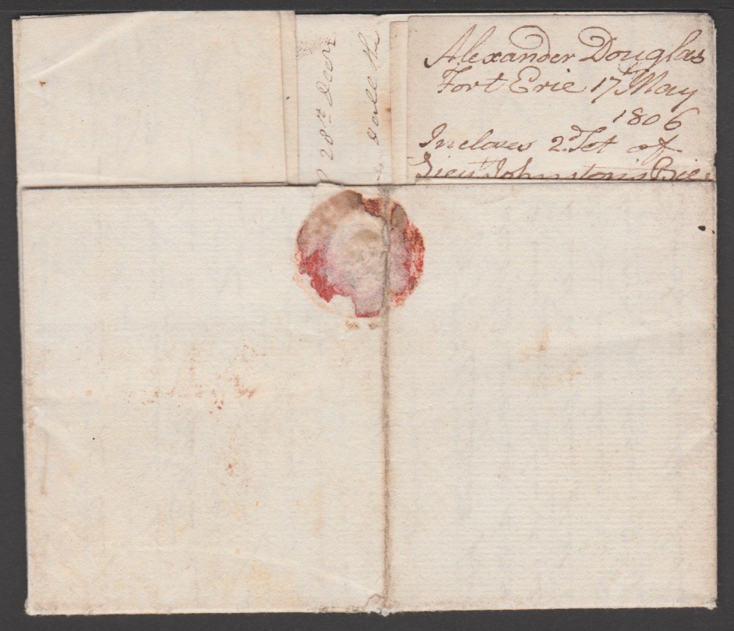 Canada 1806 Entire Letter From Fort Erie Carried By Forwarding Agent To New York Where It Was Put... - Image 2 of 7