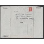 G.B. - World War II / Poland 1944 Polish Forces Illustrated Christmas Letter Sheet, Smith Type L...