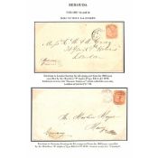 Bermuda 1890 Covers To London Endorsed "Steamer Orinoco", Or To Germany, Both With 4d Orange-Brow...