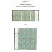 Bermuda 1/- Green, Mint Block of Sixteen With Margin At Left, Minor Tone Marks In Margin; and Blo...