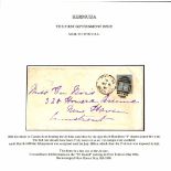 Bermuda 1880 (May 6) Cover To New Haven With 2d Blue Cancelled By Hamilton "1" Duplex, Carried On...