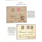 Bermuda 1897-99 Registered Covers To Germany, The First Franked ½d + 1d + 3d, The Second Franked...