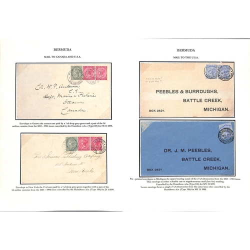 Bermuda 1898-1905 Covers To Usa Sent At The 2½d Rate (10) Or 5d Rate (Double Rate, Or A Late Fee?... - Image 2 of 3