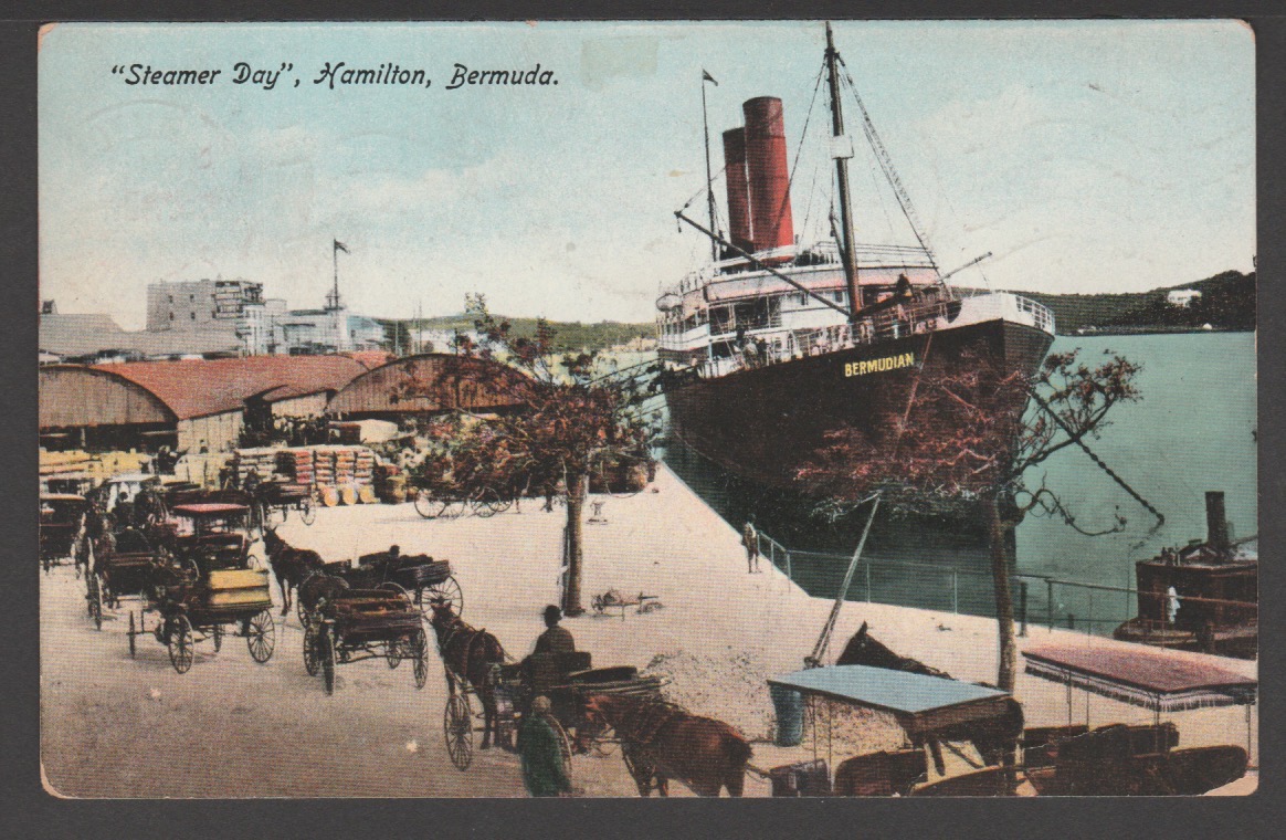 Bermuda 1914 (Aug) Picture Postcard From Hamilton To Canada With Violet "Passed JPH / Censor - Image 2 of 2