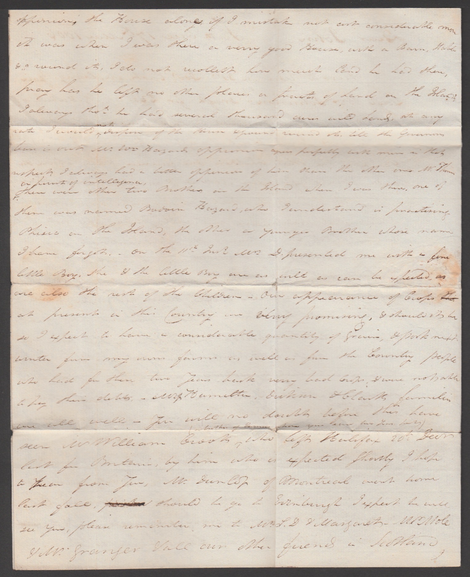 Canada 1806 Entire Letter From Fort Erie Carried By Forwarding Agent To New York Where It Was Put... - Image 4 of 7