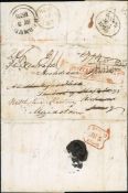 Bermuda 1838 (Apr 28) Entire Letter To Richmond, Surrey, Backstamped With A Superb and Rare Bermu...