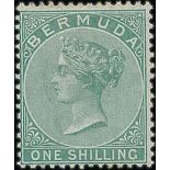 Bermuda Mint Selection Comprising 1d Rose-Red, 1d Rose, 6d Dull Mauve Singles (3), Corner Pair Wi…